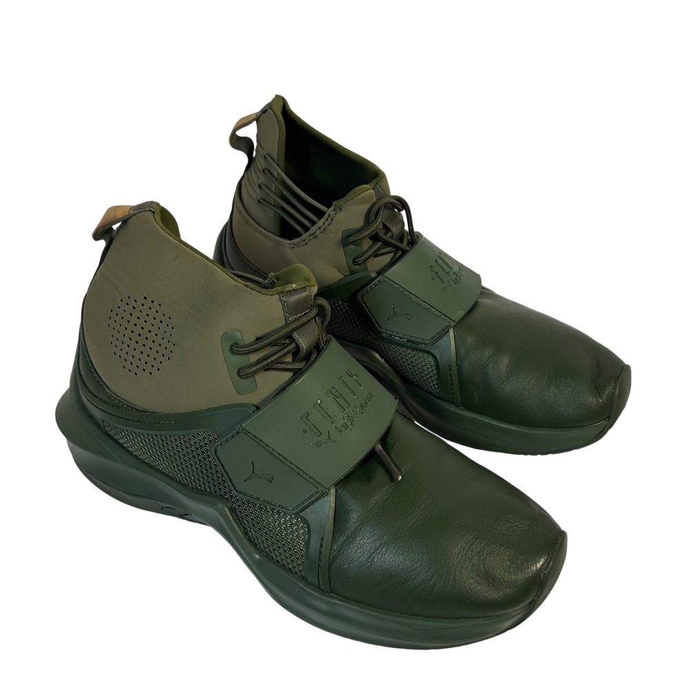 Puma Fenty by Rihanna Trainer Mid Geo Cypress Green 190398 02 Womens Size 6